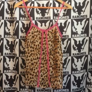 Cheetah Print Sheer Tank